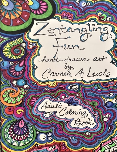 Adult Coloring Book Zentangling Fun