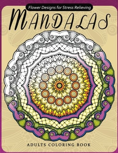 Flower Mandala Adults Coloring Books Oriental Design for Grown-Ups