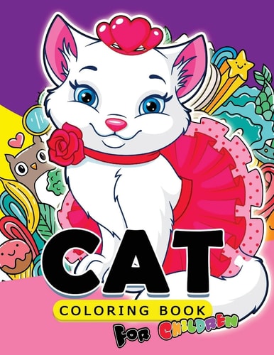 Cat Coloring Book for Children Cute Cat Coloring Patterns for Children and Girls