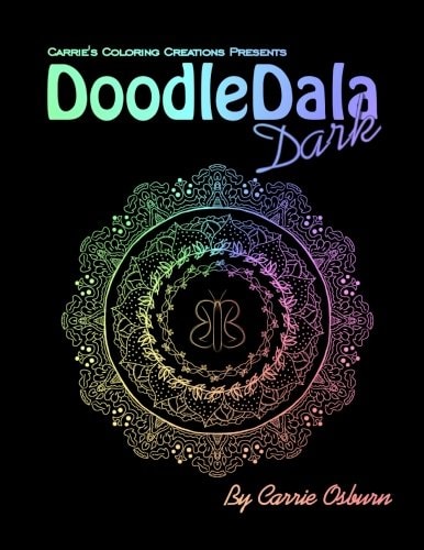 Doodledala Dark A Collection of Hand Drawn Mandalas on Dark Backgrounds