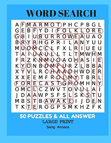 Word Search 50 Puzzles and All Answer Large Print Word Search 50 Puzzles Large Print