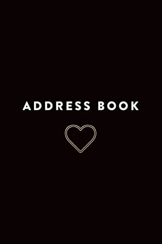 Address Book Heart, 6x9, 130 Pages, Professionally Designed
