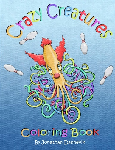 Crazy Creatures Coloring Book