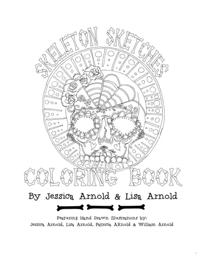 Skeleton Sketches Coloring Book