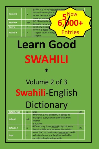 Learn Good Swahili Volume 2 of 3: Swahili-English Dictionary with Built-in Mini-Thesaurus