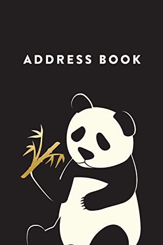 Address Book Panda, 6x9, 130 Pages, Professionally Designed