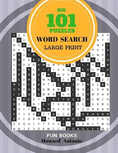 Big 101 Puzzles Word Search Large Print Fun Books 101 Puzzles Large Print