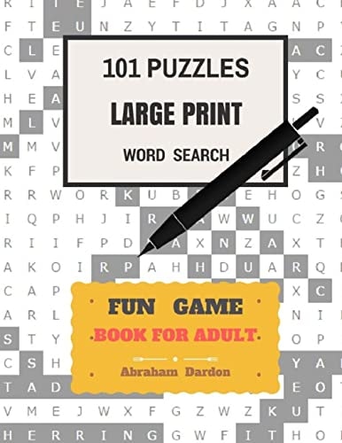 101 Puzzles Large Print Word Search Fun Game Books For Adult Word Search (101 Puzzles)