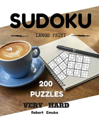 Sudoku Large Print 200 Puzzles Very Hard Puzzles Books (Very Hard)