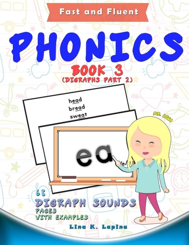 Phonics Flashcards (Digraph Sounds) Part2 68 Flash Cards with Examples