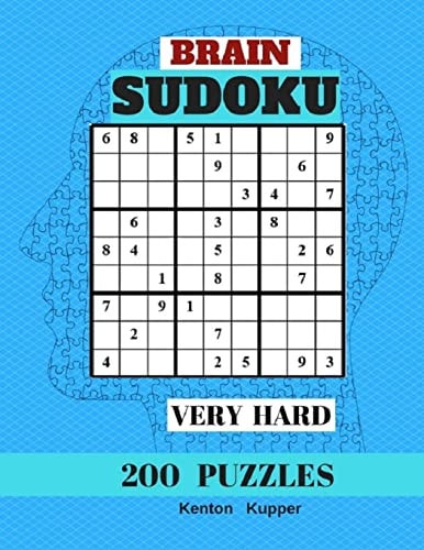 Brain Sudoku Very Hard 200 Puzzles Puzzles Books Large Print (Very Hard)