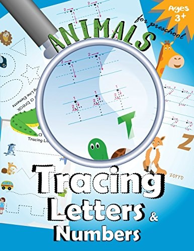 Animals Tracing Letters and Numbers Handwriting Practice Workbook for Preschool
