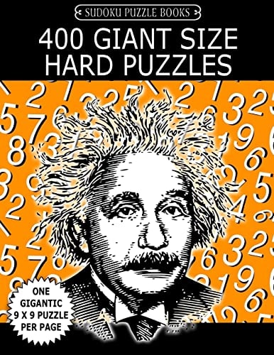 Sudoku Puzzle Book 400 Giant Size HARD Puzzles One Gigantic Large Print Puzzle Per Letter Size Page