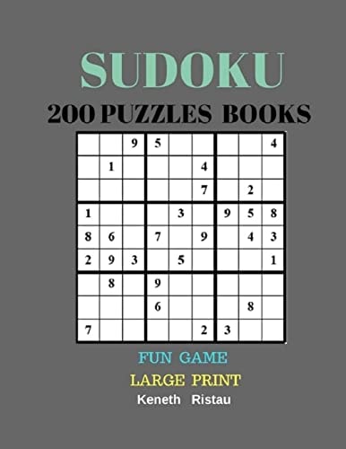 Sudoku 200 Puzzles Books Fun Game Large Print Very Hard
