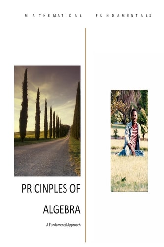 Principles of Algebra A Fundamental Approach