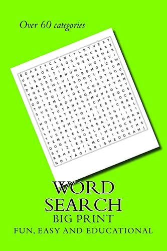 Word Search Big Easy to Read