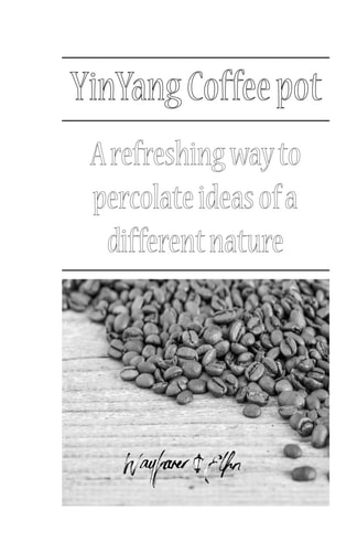 Yinyang Coffeepot A Refreshing Way to Percolate Ideas of a Different Nature