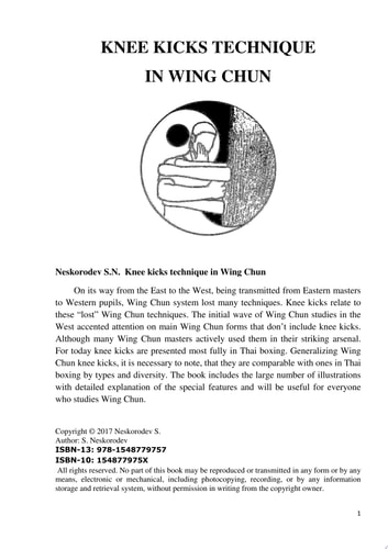 Knee kicks technique in Wing Chun
