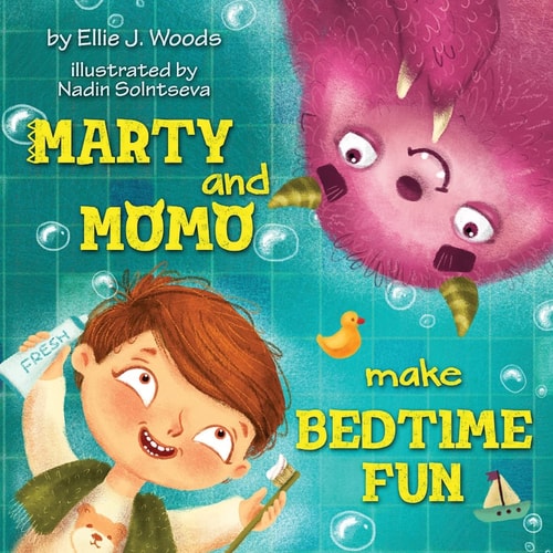 Marty and Momo Make Bedtime Fun (Children's Book about a Boy and His Friend Momo the Monster, Bedtime Story, Rhyming Books, Picture Books, Ages 3-8, Preschool Books, Kids Books)