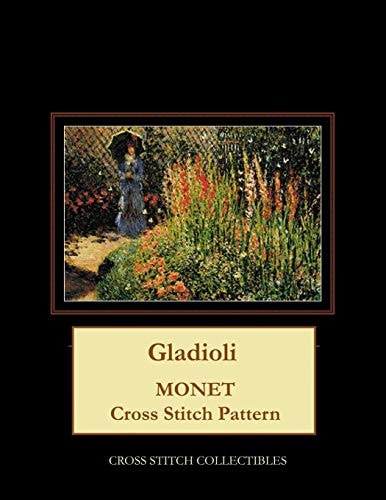 Gladioli Monet Cross Stitch Pattern