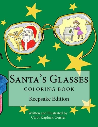 Santa's Glasses Coloring Book Keepsake Edition