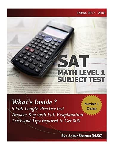 SAT Math Level 1 (subject Test) SAT Math 1 Subject Test