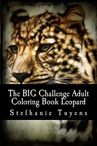 The BIG Challenge Adult Coloring Book Leopard