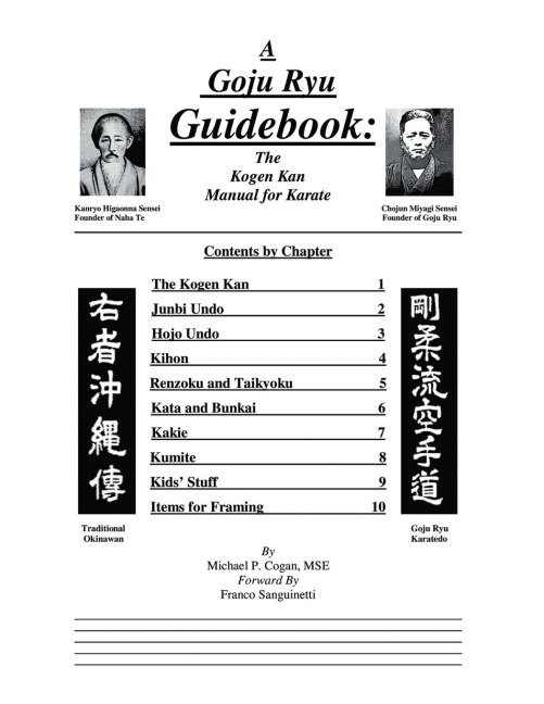 A Goju Ryu Guidebook: The Kogen Kan Manual for Karate