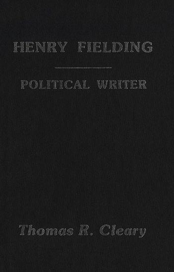 Henry Fielding: A Political Writer