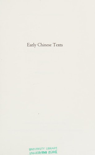 Early Chinese Texts: A Bibliographic Guide (Early China Special Monograph) (English and Chinese Edition)