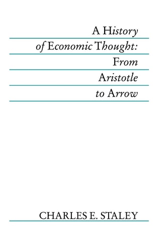 A History of Economic Thought From Aristotle to Arrow