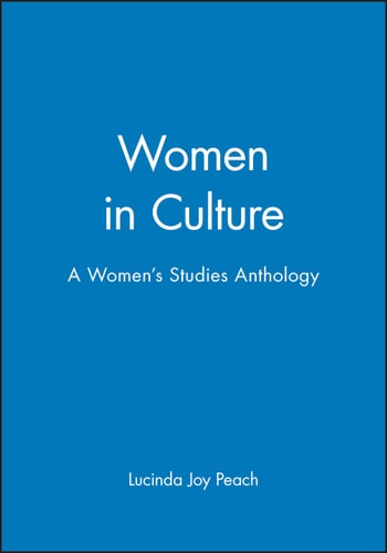 Women in Culture A Women's Studies Anthology
