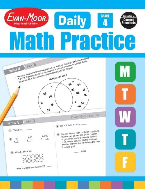 Daily Math Practice, Grade 4 Te