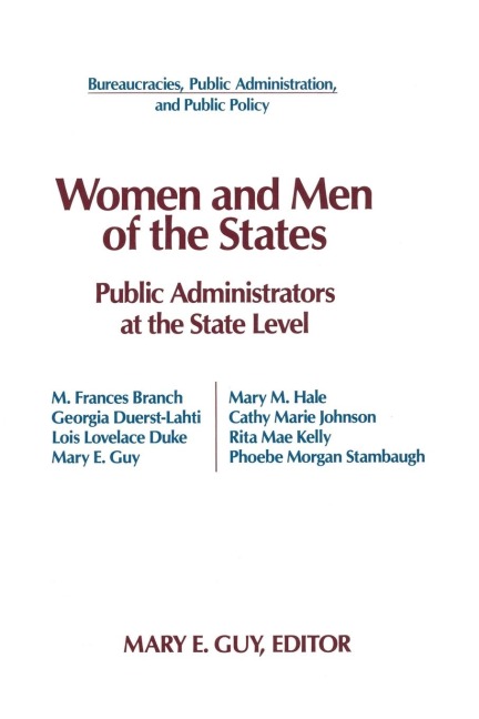 Women and Men of the States: Public Administrators and the State Level