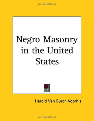 Negro Masonry in the United States