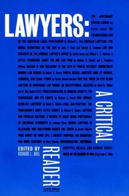 Lawyers: A Critical Reader