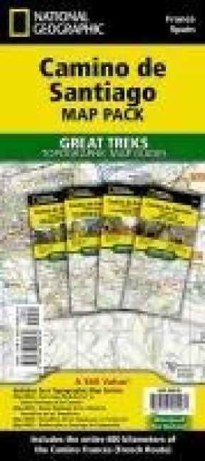 Camino de Santiago Map Map Pack Bundle: 4 map pack for the whole route