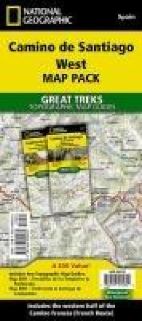 Camino de Santiago West Map Map Pack Bundle