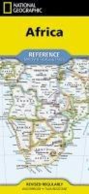 Africa Reference Map (folded): folded with flags and facts