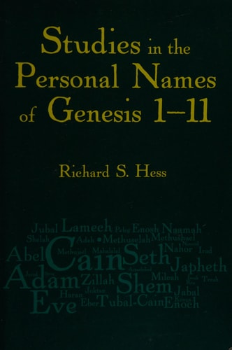 Studies in the Personal Names of Genesis 1–11