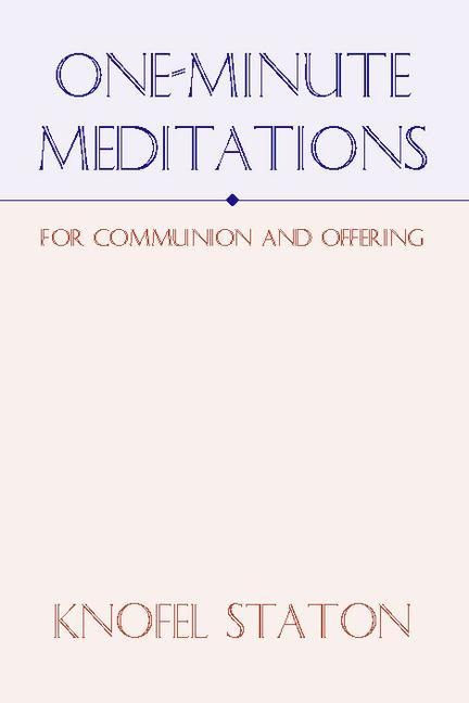 One Minute Meditations