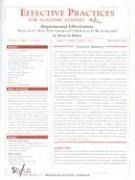 Effective Practices for Academic Leaders: Departmental Effectiveness