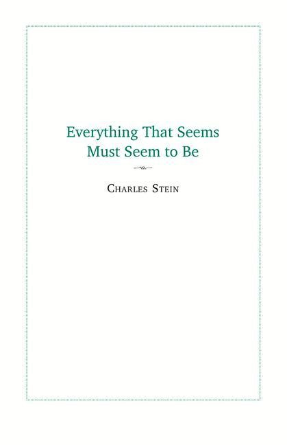 Everything That Seems Must Seem to Be: Initial Writings from a Parmenides Project