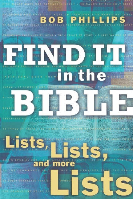 Find It in the Bible: Lists, Lists, and More Lists