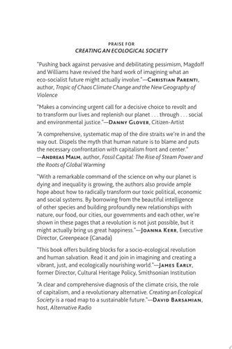 Creating an Ecological Society Toward a Revolutionary Transformation