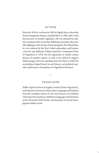 Harbors Rich with Ships The Selected Revolutionary Writings of Miroslav Krleža, Radical Luminary of Modern World Literature