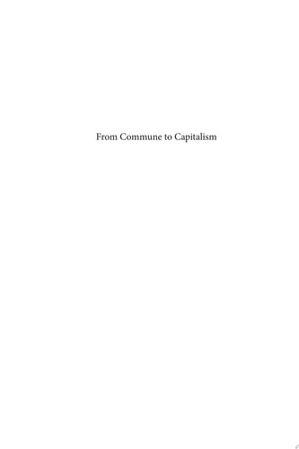From Commune to Capitalism How China’s Peasants Lost Collective Farming and Gained Urban Poverty