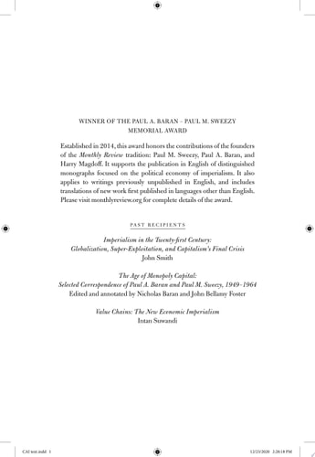 Capital and Imperialism Theory, History, and the Present