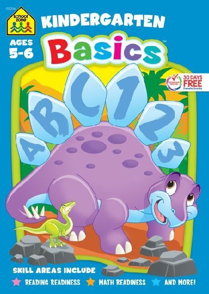 School Zone Kindergarten Basics 64-Page Workbook