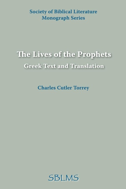 The Lives of the Prophets: Greek Text and Translation